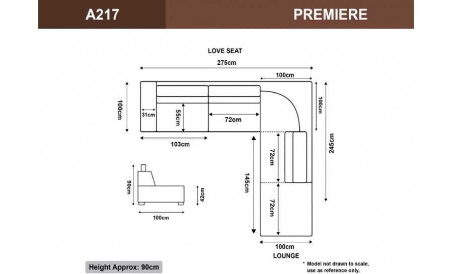 Premier Leather Sofa Lounge Set